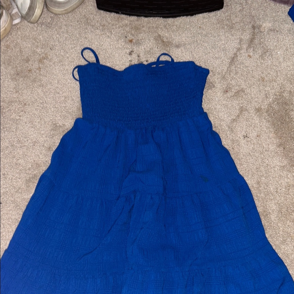 SHEIN Vibrant Blue Kids Casual Dress